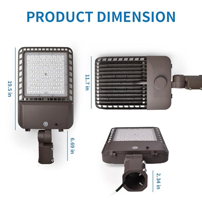 300W LED Parking Lot Light – 40K Bright White, Slip-Fit Mount, Photocell-Ready Base, Energy-Efficient Outdoor Lighting - Lumens Depot