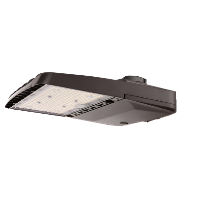LED Area Light – 80W/100W/120W/150W Selectable Wattage – Up to 22,500lm – CCT Tunable 3000K/4000K/5000K – DLC 5.1 Premium – Shorting Cap Included – Dark Bronze Outdoor Fixture