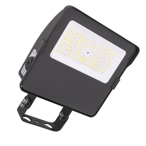 Adjustable Wattage LED Flood Light – 63W/90W/108W - Yoke Mount - Bronze Housing - High Lumen Outdoor Security & Area Lighting - Lumens Depot
