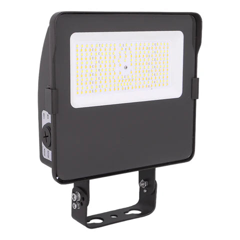Adjustable Wattage LED Flood Light – 63W/90W/108W - Yoke Mount - Bronze Housing - High Lumen Outdoor Security & Area Lighting - Lumens Depot