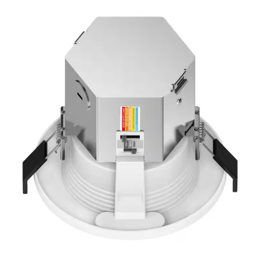 4-Inch Canless Slim Recessed Downlight with Deep Baffle and 5CCT Adjustable Color Temperature - Lumens Depot