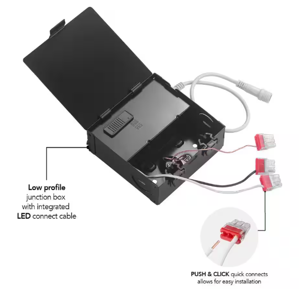 6-Inch Canless Slim Recessed Downlight with Deep Baffle and 5CCT - Lumens Depot