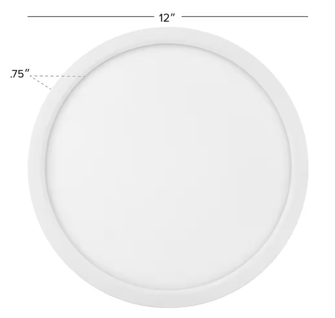 12" Surface Mount Disk Light with Adjustable 5CCT Color Selector - Lumens Depot