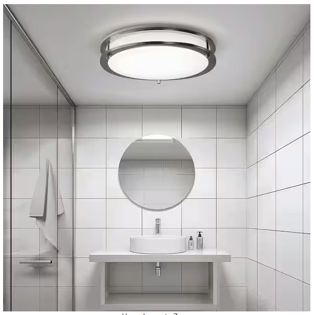 16" Dual-Ring LED Flush Mount Light with 5CCT Adjustable Selector - Lumens Depot