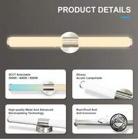 2FT,25W Round LED Vanity Light in White,3CCT Dimmable