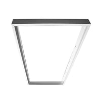 Surface Mount Kit for LED Flat Panel Light, 2x4, Aluminum Ceiling Frame (24x48x3.13 inches) for Edge-Lit & Backlit Panels