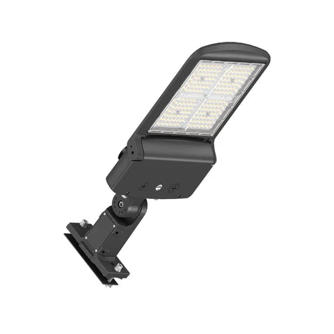 200W/240W/300W Wattage Adjustable LED Area Light - - Black Housing & Universal Bracket for Outdoor & Commercial Use - Lumens Depot