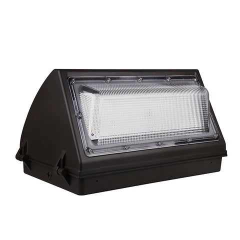 LED Wall Pack – Adjustable 150W-180W-200W - 19,500-26,000 Lumens - 5000K Daylight - Built-in Photocell - IP65 Waterproof - 100-277V - UL & DLC Listed - Bronze Housing - Lumens Depot