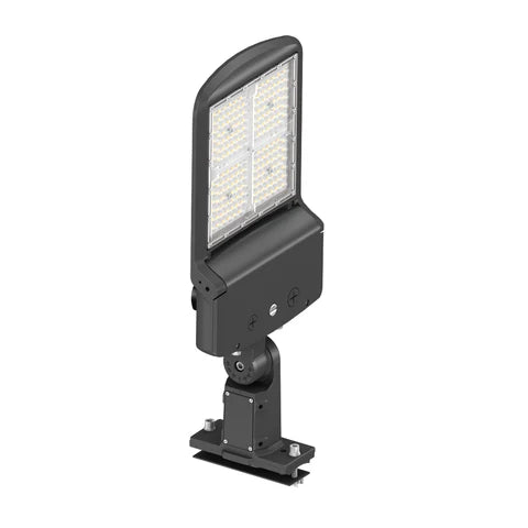 200W/240W/300W Wattage Adjustable LED Area Light - - Black Housing & Universal Bracket for Outdoor & Commercial Use - Lumens Depot