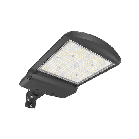 200W/240W/300W Wattage Adjustable LED Area Light - - Black Housing & Universal Bracket for Outdoor & Commercial Use - Lumens Depot