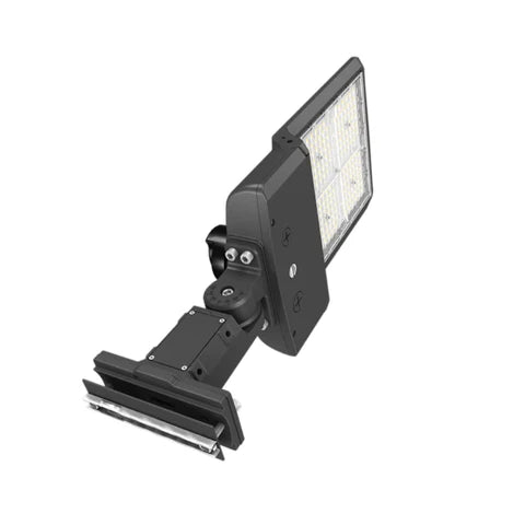200W/240W/300W Wattage Adjustable LED Area Light - - Black Housing & Universal Bracket for Outdoor & Commercial Use - Lumens Depot