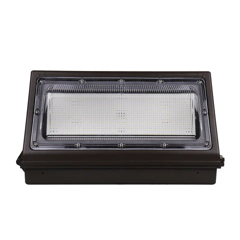 LED Wall Pack – Adjustable 150W-180W-200W - 19,500-26,000 Lumens - 5000K Daylight - Built-in Photocell - IP65 Waterproof - 100-277V - UL & DLC Listed - Bronze Housing - Lumens Depot