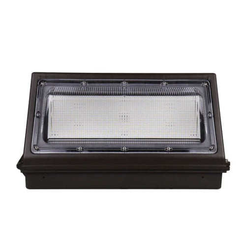 LED Wall Pack – Adjustable 150W-180W-200W - 19,500-26,000 Lumens - 5000K Daylight - Built-in Photocell - IP65 Waterproof - 100-277V - UL & DLC Listed - Bronze Housing - Lumens Depot