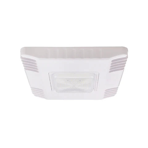 LED Canopy Light - 150W - 22,950 Lumens - 5700K Daylight - IP65 Waterproof - UL & DLC Listed - 120-277V - White Housing - Lumens Depot