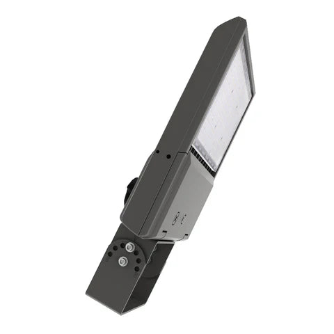 4th Gen Premium LED Area Light - 150W - Grey Housing - Yoke Mount for Outdoor & Commercial Applications - Lumens Depot