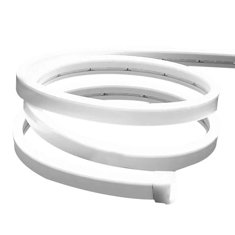 LED Neon Rope Light – 50FT - 144W - 24V DC - Ultra-Bright White - UL Listed - Flexible & Cuttable - Lumens Depot
