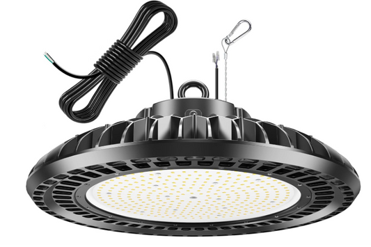 400W UFO LED High Bay Light - 56,000 Lumens, 5000K Daylight, Dimmable, IP65 Waterproof, 120VAC | ETL & DLC Listed - Lumens Depot