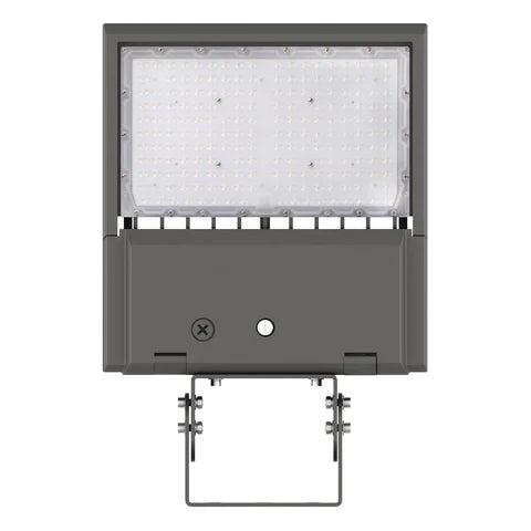 4th Gen Premium LED Area Light - 150W - Grey Housing - Yoke Mount for Outdoor & Commercial Applications - Lumens Depot