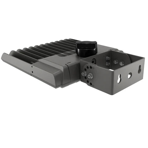 4th Gen Premium LED Area Light - 150W - Grey Housing - Yoke Mount for Outdoor & Commercial Applications - Lumens Depot