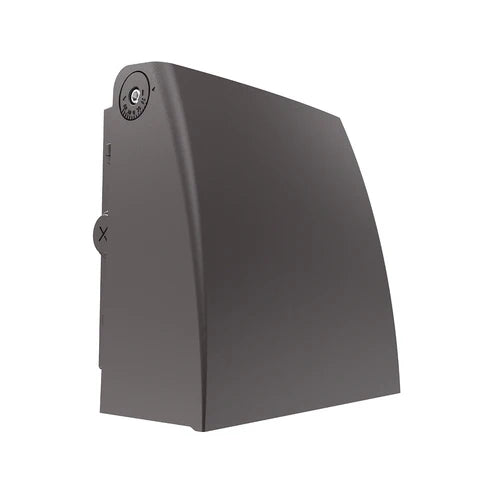 LED Adjustable Wall Pack – 40W-60W-80W-100W - 13,000 Lumens - CCT Selectable 3000K-4000K-5000K - Built-in Photocell - 120-347V - IP65 Waterproof - UL & DLC Listed - Bronze Housing - Lumens Depot