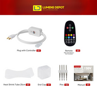 Extra Controller Kit for 110V 7x13mm RGB LED Strip Lights