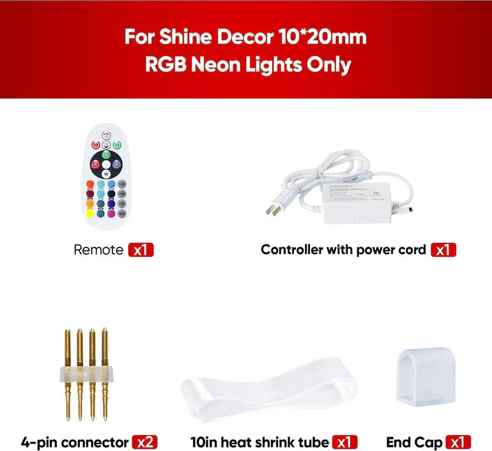 Extra Controller Pack for 110V 10x20mm RGB Eco Neon Light