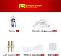 Extra Controller Pack for 110V 10x20mm RGB Eco Neon Light