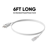 6FT Extra Power Cord Pack for 120V Flexible COB LED Neon Rope Light – 10x4.5mm