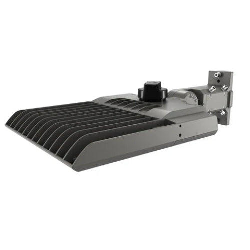 4th Gen Premium LED Area Light - 150W - Grey Housing - Universal Bracket for Outdoor & Commercial Applications - Lumens Depot