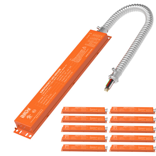 8W Emergency LED Driver – AC120-277V - 90-Min Runtime - DC Side Wiring - Lumens Depot