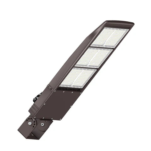 2nd Gen High-Power LED Area Light - 450W - Bronze Housing - Yoke Mount for Outdoor & Commercial Applications - Lumens Depot