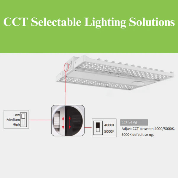 LED Linear High Bay Light, 1.7ft, 240W/270W/310W, CCT 4000K/5000K, 46,500 Lumens, 277-480 VAC - Lumens Depot