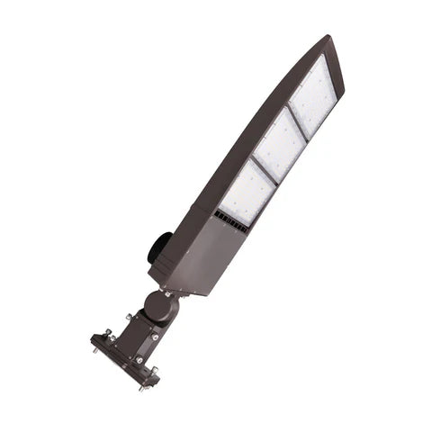 2nd Gen High-Power LED Area Light - 450W - Bronze Housing - Universal Bracket for Outdoor & Commercial Applications - Lumens Depot