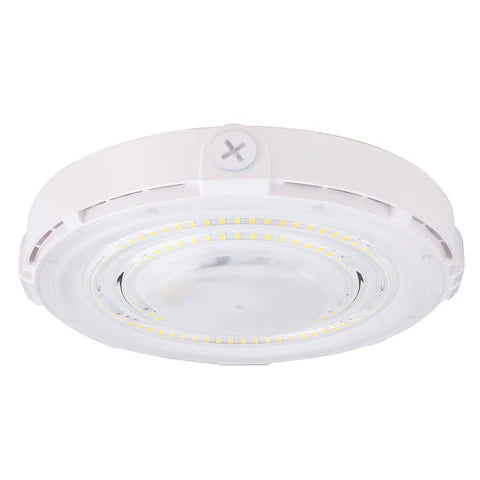 LED Parking Garage Light - 90W - 10,350 Lumens - 5000K Daylight - IP65 Waterproof - DOB Technology - UL Listed - 120-277V - White Housing - Lumens Depot