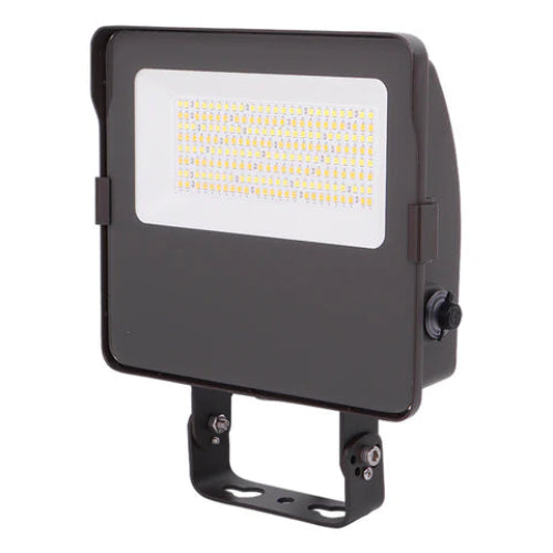 Adjustable Wattage LED Flood Light – 17W/25W/30W - Yoke Mount - Bronze Housing - High Lumen Outdoor Security & Area Lighting - Lumens Depot