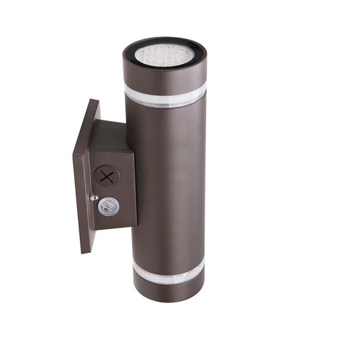 30W LED Up & Down Wall Sconce – 3,360 Lumens – CCT Adjustable (3000K/4000K/5000K) – 120-277V – Bronze Housing – IP65 Waterproof – UL Listed - Lumens Depot