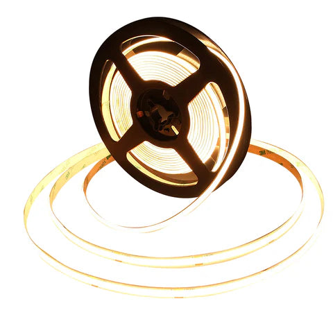 LED Tape Light - 50W - 5145 Lumens - 3000K Warm White - 24V - 16FT - 60W Driver - Double Layer - IP20 - UL Listed - Lumens Depot