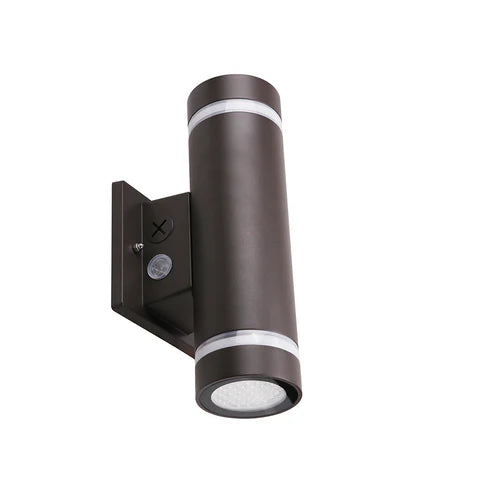 30W LED Up & Down Wall Sconce – 3,360 Lumens – CCT Adjustable (3000K/4000K/5000K) – 120-277V – Bronze Housing – IP65 Waterproof – UL Listed - Lumens Depot