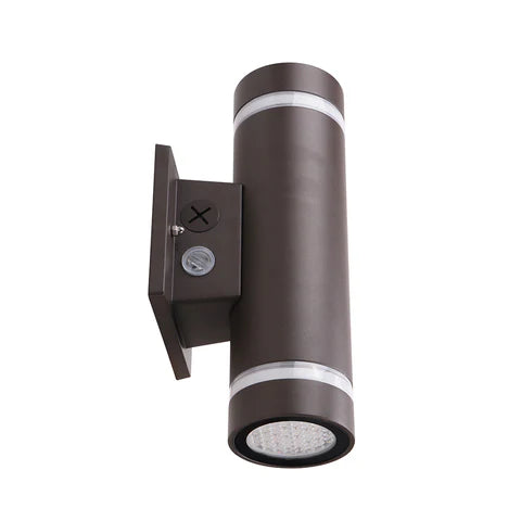 30W LED Up & Down Wall Sconce – 3,360 Lumens – CCT Adjustable (3000K/4000K/5000K) – 120-277V – Bronze Housing – IP65 Waterproof – UL Listed - Lumens Depot