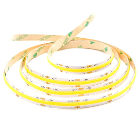LED Tape Light - 50W - 5145 Lumens - 3000K Warm White - 24V - 16FT - 60W Driver - Double Layer - IP20 - UL Listed - Lumens Depot