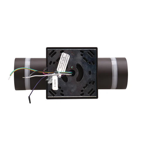 30W LED Up & Down Wall Sconce – 3,360 Lumens – CCT Adjustable (3000K/4000K/5000K) – 120-277V – Bronze Housing – IP65 Waterproof – UL Listed - Lumens Depot