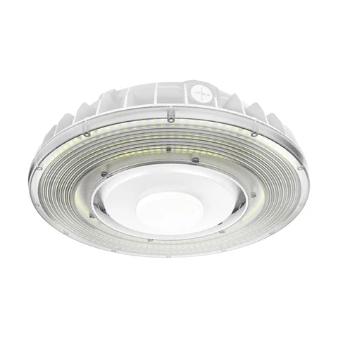 LED Parking Garage Light - 75W - 8,876-10,485 Lumens - CCT Adjustable 3000K-4000K-5000K - IP65 Waterproof - UL & DLC Listed - 100-277V - White Housing - Lumens Depot