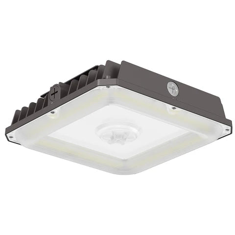 LED Parking Garage Light - 40W/60W/75W Adjustable - 10,125 Lumens - CCT Selectable 3000K/4000K/5000K - IP65 Waterproof - UL & DLC Listed - 120-277V - Bronze Housing - Lumens Depot