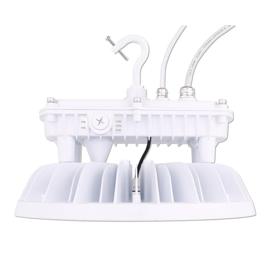 LED UFO High Bay Light - Sensor Base, Selectable Watt 310W/270W/240W, CCT 4000K/5000K, 47,430 Lumens, 120-277 VAC - Lumens Depot