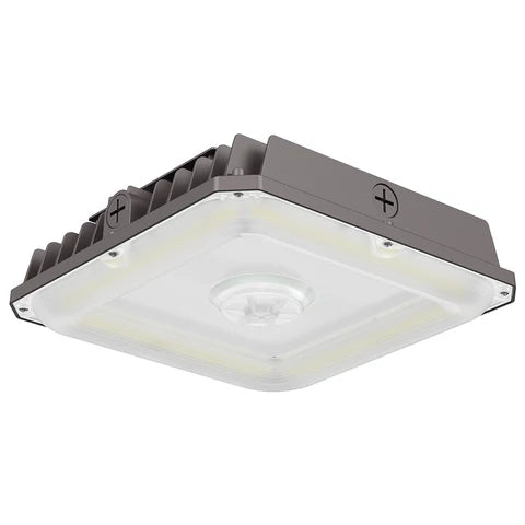 LED Parking Garage Light - 40W/60W/75W Adjustable - 10,125 Lumens - CCT Selectable 3000K/4000K/5000K - IP65 Waterproof - UL & DLC Listed - 120-277V - Bronze Housing - Lumens Depot