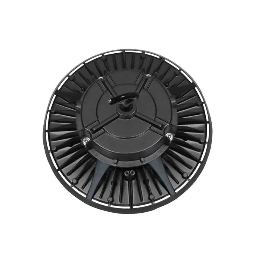 LED UFO High Bay Light - 200W/150W/100W Selectable - 4000K/5000K CCT - Max 30,000lm - DLC 5.1 Premium - Black Finish - Lumens Depot