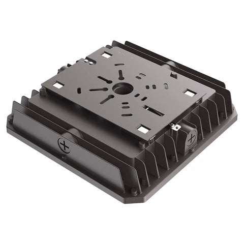 LED Parking Garage Light - 40W/60W/75W Adjustable - 10,125 Lumens - CCT Selectable 3000K/4000K/5000K - IP65 Waterproof - UL & DLC Listed - 120-277V - Bronze Housing - Lumens Depot