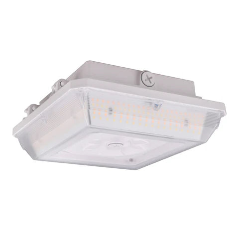 LED Parking Garage Light - 90W - 12,600 Lumens - CCT Adjustable 3000K-4000K-5000K - IP65 Waterproof - UL & DLC Listed - 100-277V - White Housing - Lumens Depot