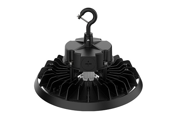 LED UFO High Bay Light - 200W/150W/100W Selectable - 4000K/5000K CCT - Max 30,000lm - DLC 5.1 Premium - Black Finish - Lumens Depot