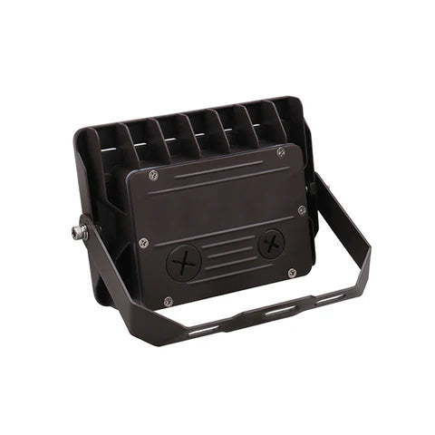 2nd Gen 50W LED Flood Light – U-Shaped Bracket - Bronze Housing – High Lumen Outdoor Security & Area Lighting - Lumens Depot